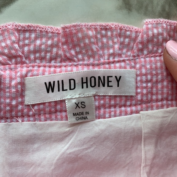 Pink and white ribbed skirt - Picture 2 of 5